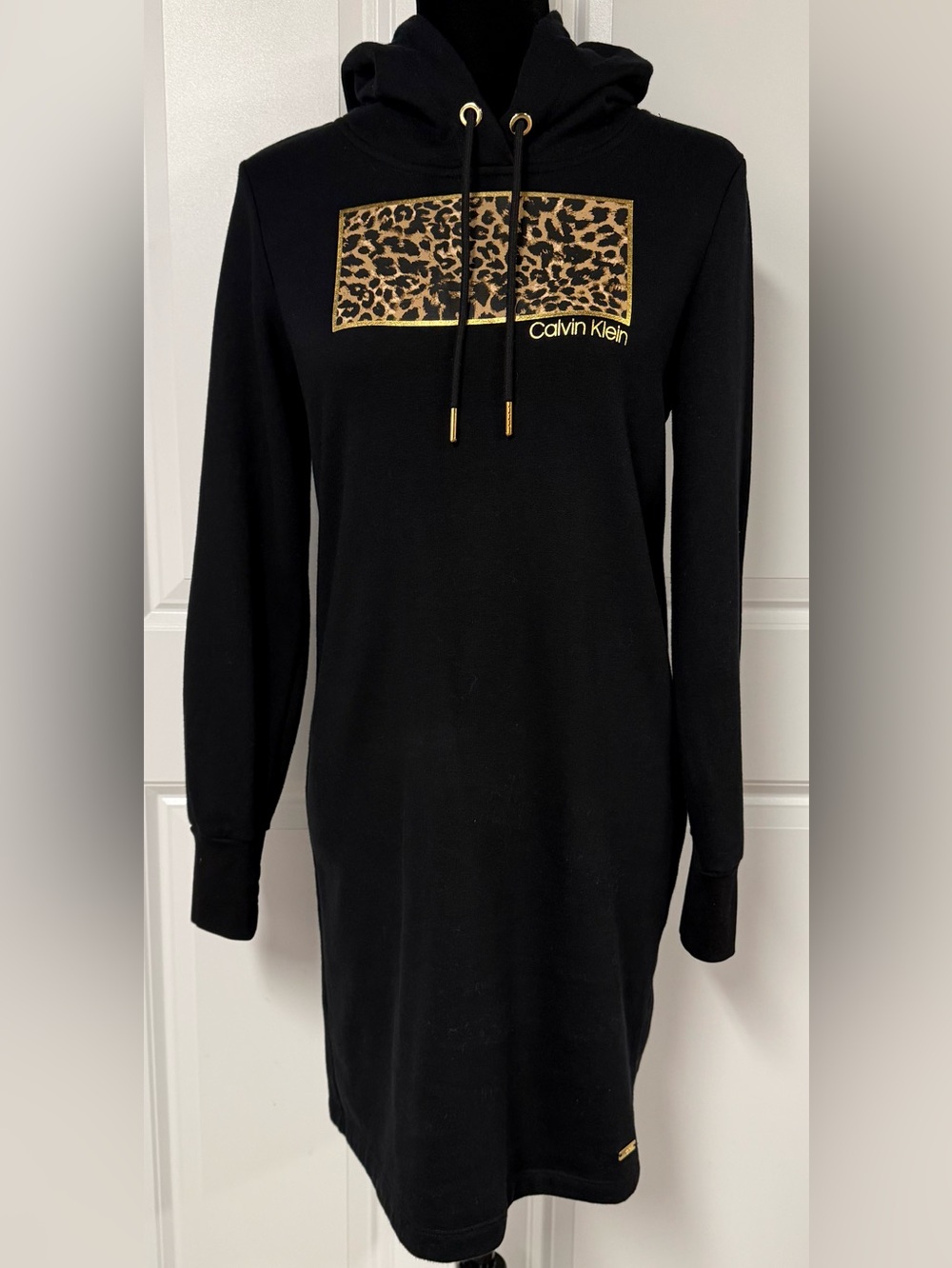 Calvin Klein Hooded Sweatshirt Dress